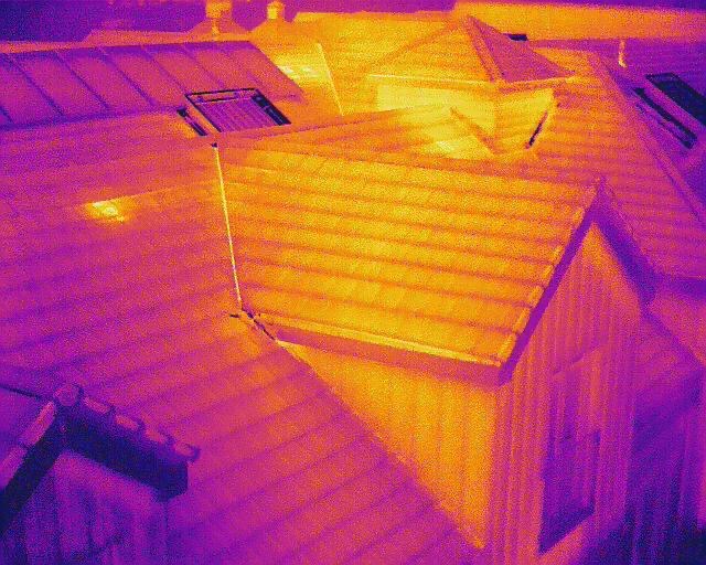 Thermal Imaging Roof Survey Image Shoreham-by-Sea
